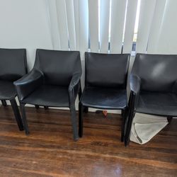 Cassina Leather Chairs