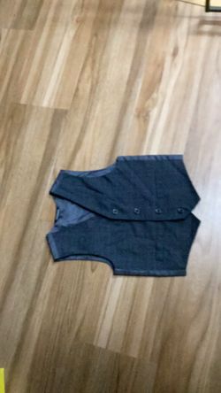 Navy Blue Button-Front Vest