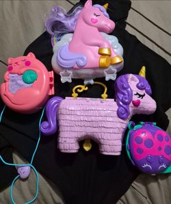 Polly Pocket Compact Carry Case Bundle