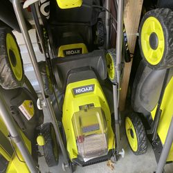 Ryobi 13 Inch Mower W 4ah Battery And Charger Like New 