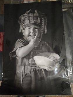 Original Charcoal Drawings From Thailand