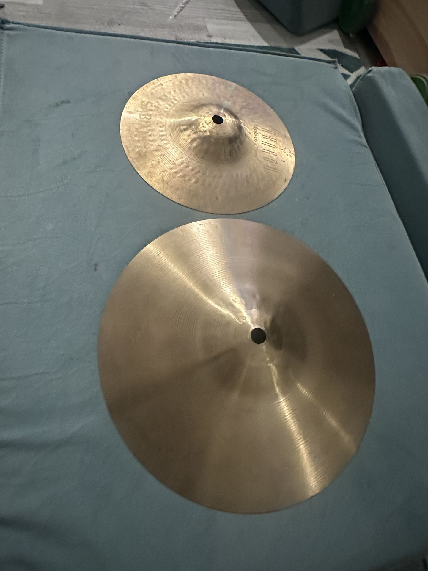 8” and 10” Sabian Neil Peart paragon Splashes 