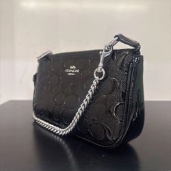 Coach Nolita 19 In Signature Leather With Heart Charm