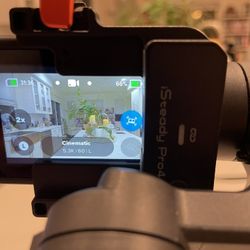 GoPro Black 10 With Hohem gimbal 3 Batteries charger Cases, And sd card 