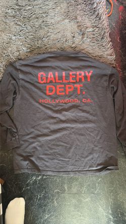 GALLERY DEPT. SOUVENIR Long Sleeve TEE - BLACK/RED LOGO