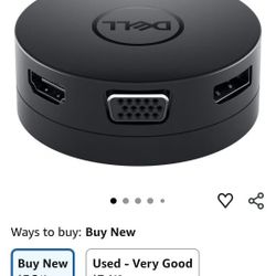 Dell USB-C Mobile Adapter (DA300), Black, DELL-DA300