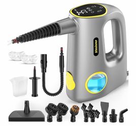 Handheld Pressurized Steam Cleaner with 10-15s Fast Heating and 3 Adjustable Steam Levels