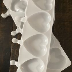 Moldes de Silicona de figuras de corazón Para paletas 