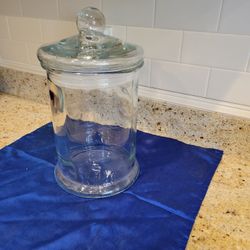 Glass Jar W/ Good Seal.  About 10" Without Lid