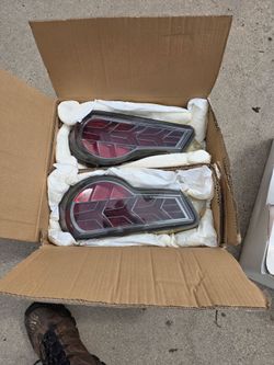 LED SEQUENTIAL SIGNAL) Red Clear Tail Light Brake Lamps for 13-19 FRS
