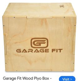 Garage Fit Wood Plyo Box 16/20/24 inch 3 in 1 Plyo-Box