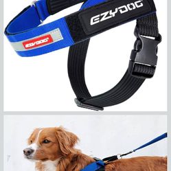 EzyDog Express Dog Harness - Adjustable Dog Harness for Large, Medium, and Small Dogs with Padded Ergonomic Anti-Chafing Design, Grip Handle, & Easy S