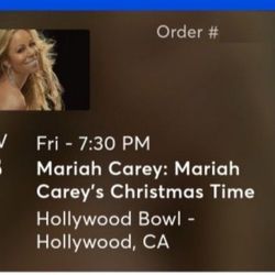 2 Tickets For $100 Mariah Carey 