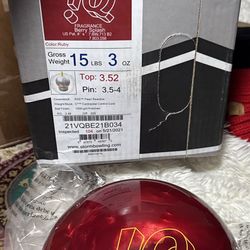 BNIB 15lb Storm IQ Tour Ruby Bowling Ball