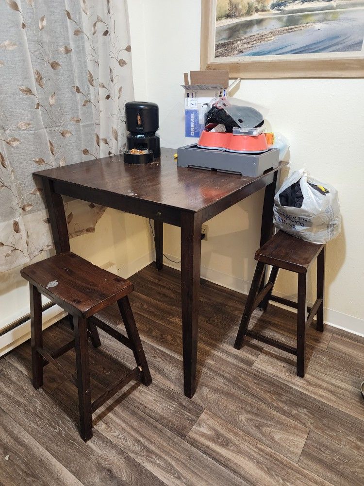 Kitchen Table With Stools
