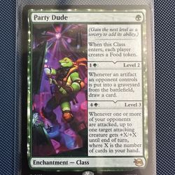 Party Dude - Teenage Mutant Ninja Turtles (TMT) Magic The Gathering Mtg Card