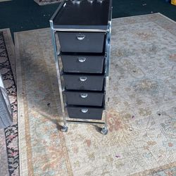 5 Drawer Rolling Cart Excellent Condition