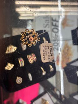 Flower pendant 14k