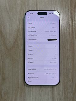 Apple iPhone 16 Pro Max 512GB ~ ATT