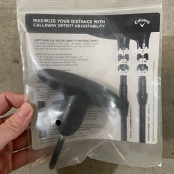 New Callaway Optifit Adjustability Generic Wrench W/Instructional Manual