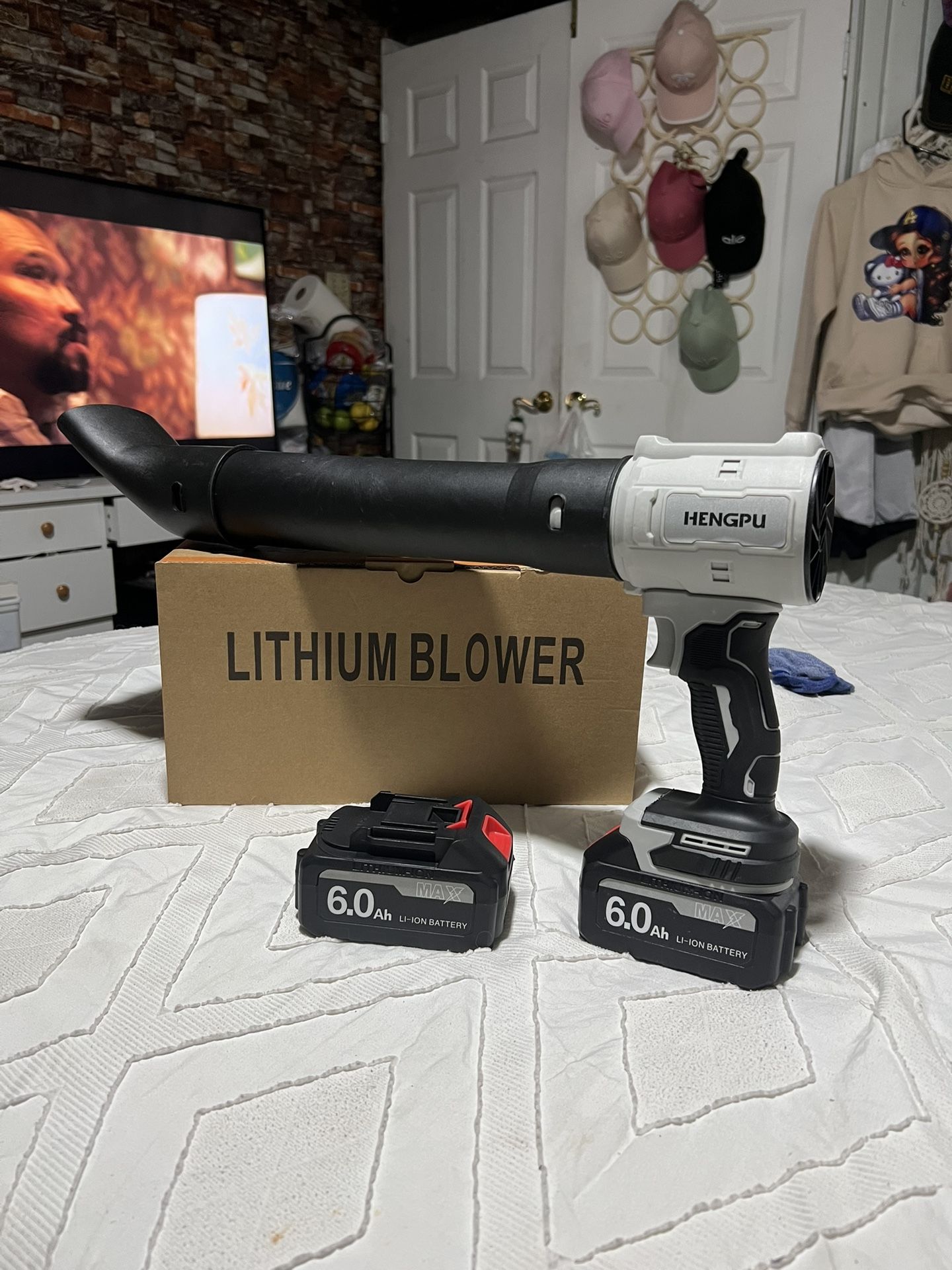 New Cordless Violent Blower Powerful Leaf Blower for Car Wash and Lawns Care for Home Outdoor