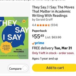 They Say I Say 5th Edition