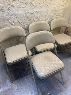 Office Chairs - Set of 4 Padded Office Folding Chairs - See My Other Items ๐