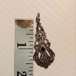 Marcasite & Sterling Silver Pendant 