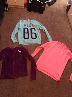 Pink sweatshirts