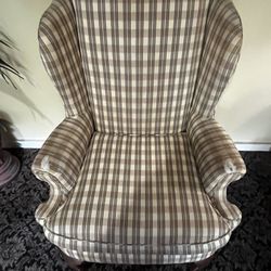 Two Wingback Armchairs