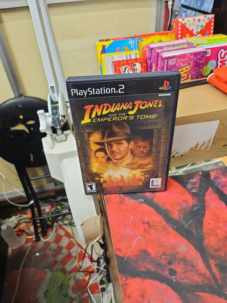 Indiana Jones and the Emperor's Tomb (PS2, 2003) Complete With Manual CIB