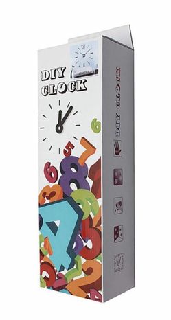 Wall Clock Digital Creative Gloden Wall Clock , Founder Alphabet Wall Clock（Golden 19.6*19.6in)