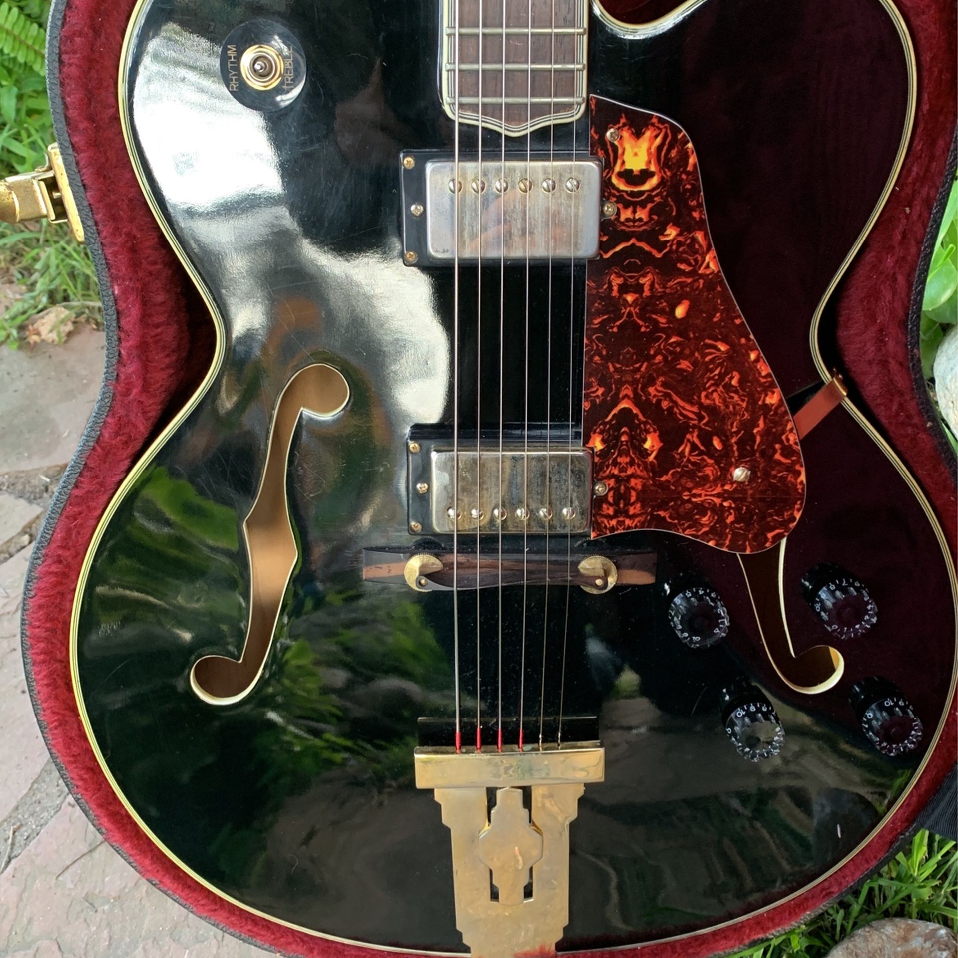 Vintage Electric Acoustic Jazz Guitar L5 Copy Sebring 1986 JS20 Ebony