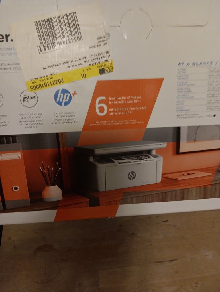 New Boxed (hp) lazer Jet MFP Printer Paid $259 Plus Tax And Shipping My Price $140 Flook Below