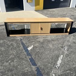 Tv Stand With Shelves And 2 Doors