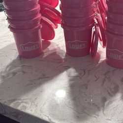 Mini Pink Buckets 