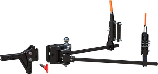 CURT 17520 TruTrack 4P Trailer-Mounted Weight Distribution Hitch, 8-10K
