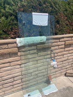 Glass shower door