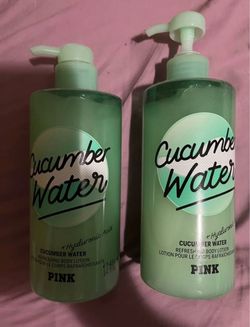PINK Cucumber Water Body Lotion – Set of 2