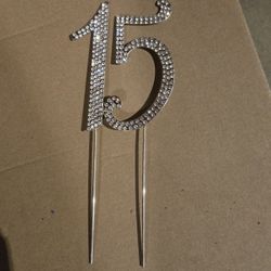 Silver Metal Number 15