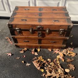 Wood And Metal Trunk