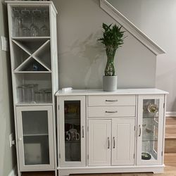 Bar Cabinet  + Display Cabinet With Storage