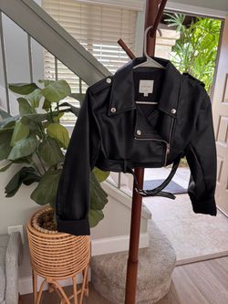 Faux leather jacket
