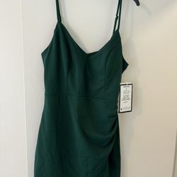 Emerald Green Dress Junior 2XL