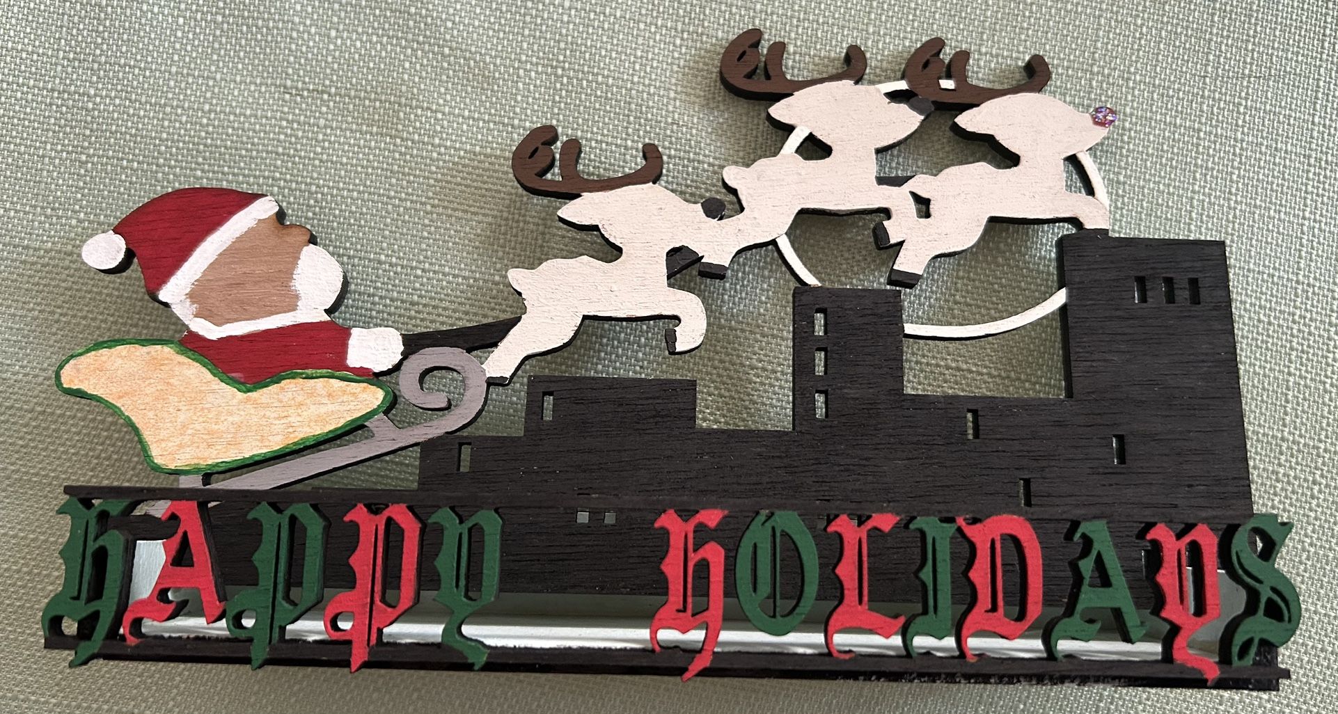 Santa & Sleigh Table Decoration-Laser Cut