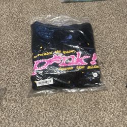 Pink And Black Spider Hoodie 