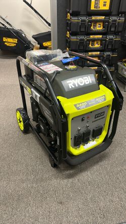 RYOBI 4000-Watt Recoil Start Gasoline Powered Inverter Generator with CO Shutdown