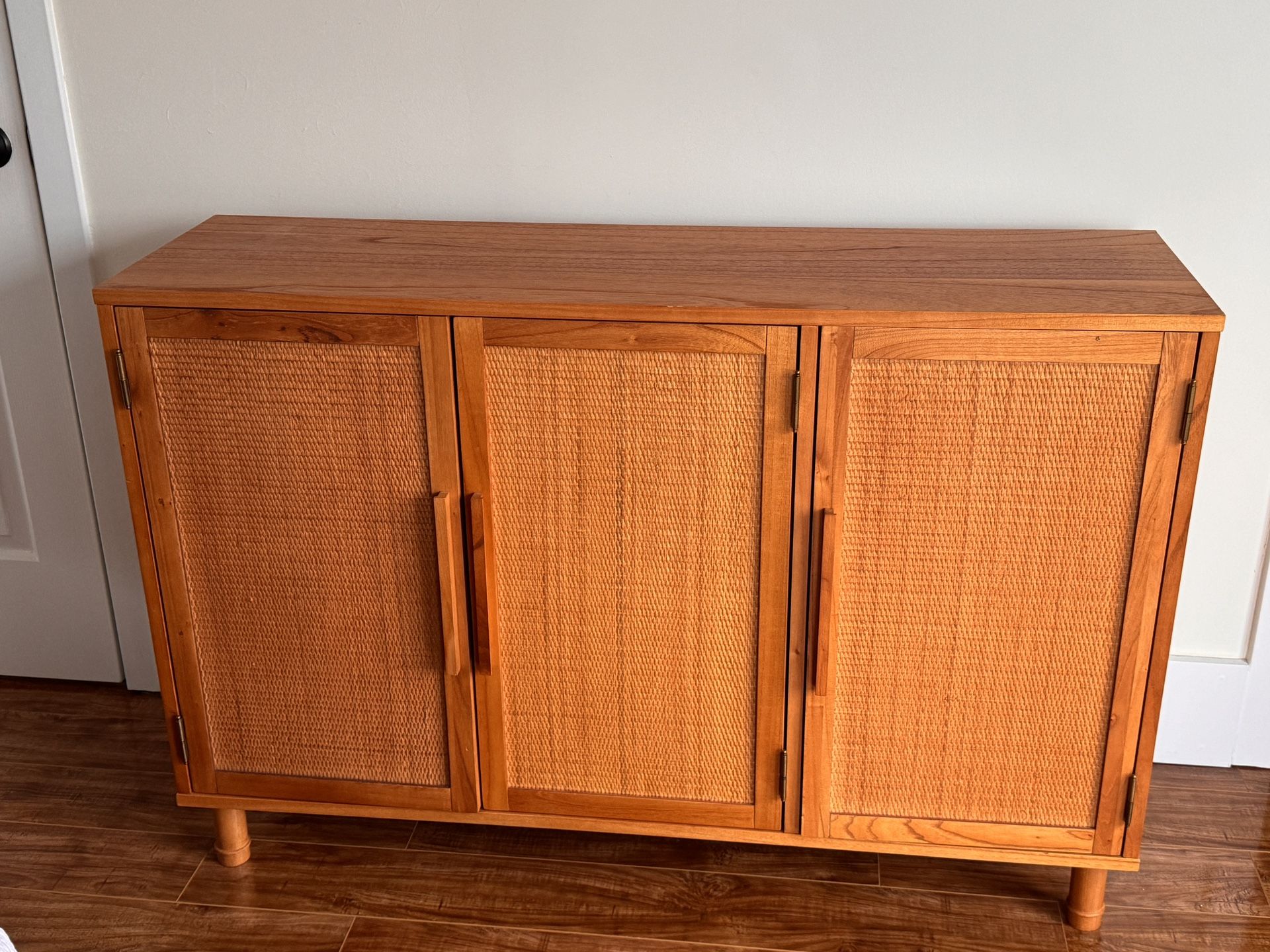 Hopper Studio Delancey 3 Door Rattan Cabinet / Sideboard