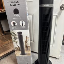 New Pelonis 40” Oscillating Tower Fan 3 Speeds With Remote. You Pickup