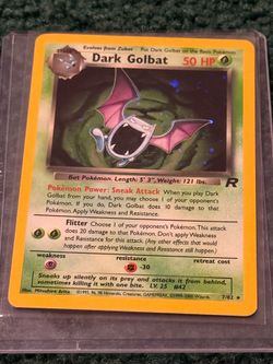 Pokémon TCG: Dark Golbat Team Rocket Holo
